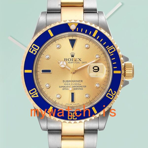 Rolex Submariner 16613 Mens 40mm Champagne Dial Stainless Steel: A Timeless Masterpiece